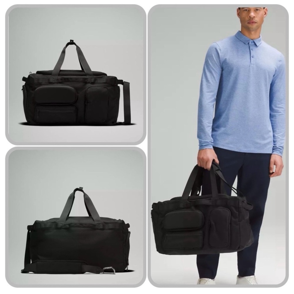 Lululemon Black Duffel Bag 50l
